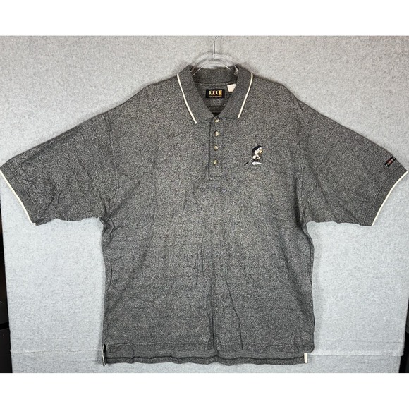 Disney Foursome Polo Shirt Mens 2XL Donald Duck Golf Embroidered Vintage Style - Picture 1 of 13